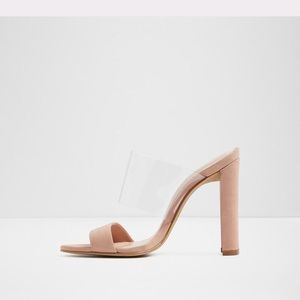 High heel mule shoes